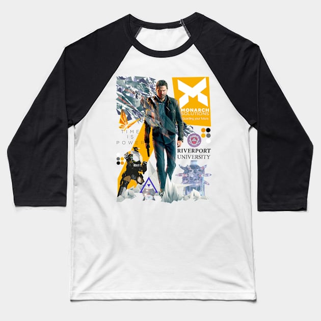 Quantum Break Baseball T-Shirt by red-leaf